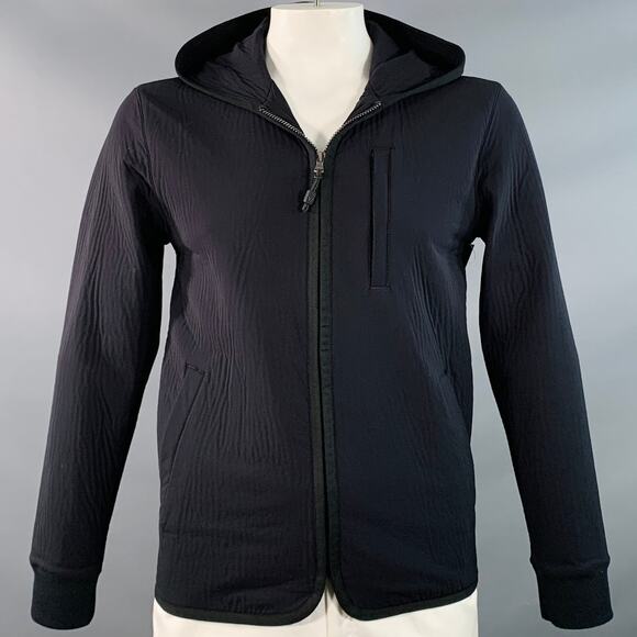 JAMES PERSE Size L Black Polyamide Blend Hooded Jacket - Picture 1 of 6